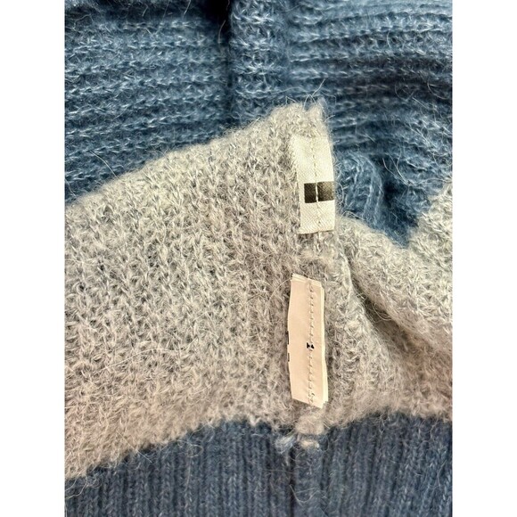 Michael Kors Womens Striped Alpaca Wool Blend Sweater Long Sleeve Crewneck SMALL - Picture 7 of 9